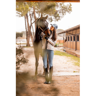 Giacca da equitazione da donna Cameron Horze Grigio nebbia portuale Giacca da equitazione da donna Cameron Horze Grigio nebbia portuale