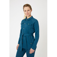 Giacca-camicia da donna Alyssa Horze Blu legione Giacca-camicia da donna Alyssa Horze Blu legione