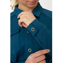 Giacca-camicia da donna Alyssa Horze Blu legione Giacca-camicia da donna Alyssa Horze Blu legione