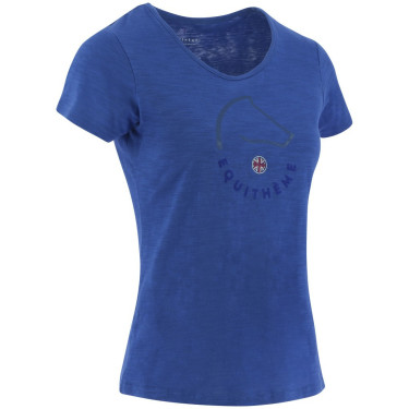 T-shirt Equithème Claire Blu Monaco