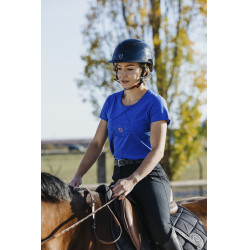 T-shirt Equithème Claire Blu Monaco