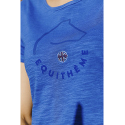 T-shirt Equithème Claire Blu Monaco