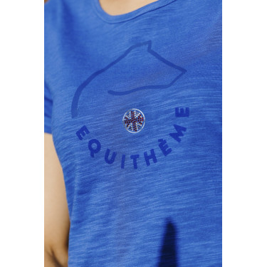T-shirt Equithème Claire Blu Monaco