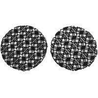 Rete per capelli Equithème Floral Nero