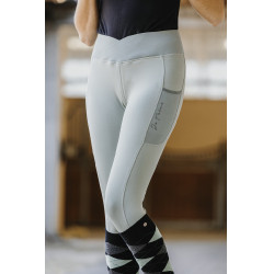 Pantaloni Equithème Flora con fondo in silicone Verde salvia Pantaloni Equithème Flora con fondo in silicone Verde salvia