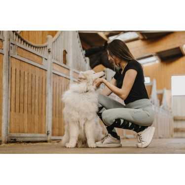 Pantaloni Equithème Flora con fondo in silicone Verde salvia Pantaloni Equithème Flora con fondo in silicone Verde salvia