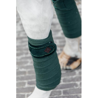 Fasce da polo Polar Fleece Velvet Pearls Kentucky Verde abete Fasce da polo Polar Fleece Velvet Pearls Kentucky Verde abete