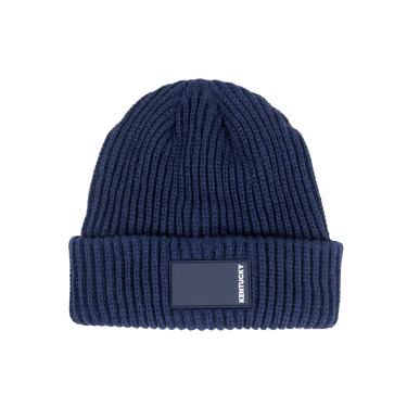 Berretto con logo in gomma Kentucky Blu navy