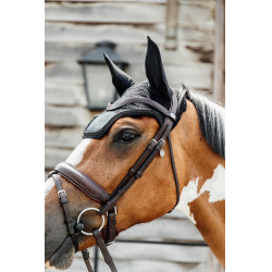 Cuffia Wellington Velluto Perle Kentucky Nero