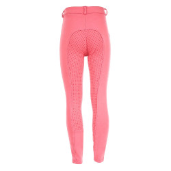 Pantaloni Horze Active da bambino con fondo in silicone Rosa