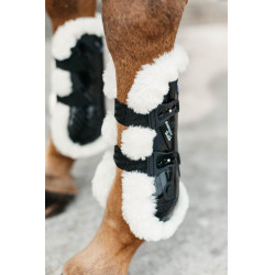 Stinchiere Bamboo Elastiche pecora vegana Kentucky Nero