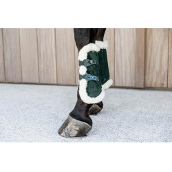 Ghette Bamboo Elastiche Velvet pecora vegana Kentucky Verde scuro Ghette Bamboo Elastiche Velvet pecora vegana Kentucky Verde scuro