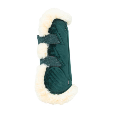 Ghette Bamboo Elastiche Velvet pecora vegana Kentucky Verde scuro