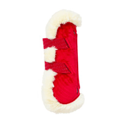 Ghette Bamboo Elastiche Velvet pecora vegana Kentucky Rosso