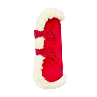 Ghette Bamboo Elastiche Velvet pecora vegana Kentucky Rosso