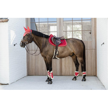 Ghette Bamboo Elastiche Velvet pecora vegana Kentucky Rosso Ghette Bamboo Elastiche Velvet pecora vegana Kentucky Rosso