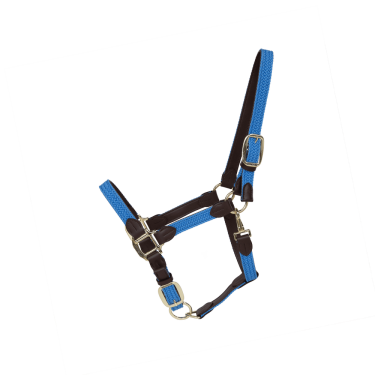 Capezza in nylon intrecciato Kentucky Azzurro chiaro Blu Capezza in nylon intrecciato Kentucky Azzurro chiaro Blu