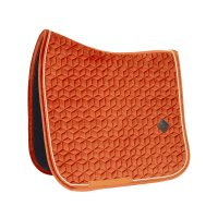 Tapis de selle Velvet dressage Kentucky Orange