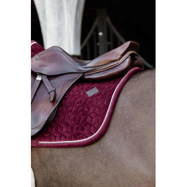 Tapis de selle Velvet jumping Kentucky Bordeaux