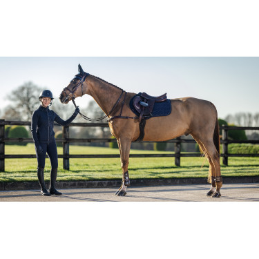 Tappetino LeMieux Crystal Suede Close Contact Blu navy