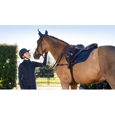 Tappetino LeMieux Crystal Suede Close Contact Blu navy