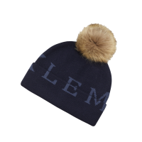 Bonnet pompon LeMieux femme Bleu marine