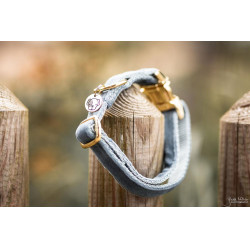 Hondenhalsband Velvet Kentucky Azzurro chiaro Hondenhalsband Velvet Kentucky Azzurro chiaro