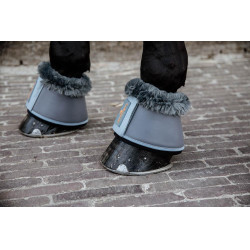 Campanelle in cuoio Kentucky per cavalli Grigio