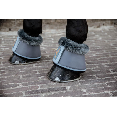 Campanelle in cuoio Kentucky per cavalli Grigio