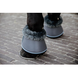 Campanelle in cuoio Kentucky per cavalli Grigio