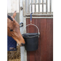 Laccio di fissaggio in nylon con moschettone e anello Kentucky Nero