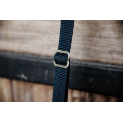 Lacciolo di Fissaggio in Nylon con Moschettone e Anello Lungo Kentucky Nero Lacciolo di Fissaggio in Nylon con Moschettone e Anello Lungo Kentucky Nero