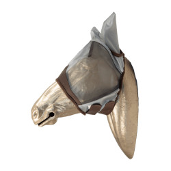 Maschera anti-mosche Classic con orecchie Kentucky Argento