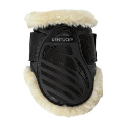 Paratendini posteriori per giovani cavalli in montone vegano Kentucky Nero Paratendini posteriori per giovani cavalli in montone vegano Kentucky Nero