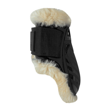 Paratendini posteriori per giovani cavalli in montone vegano Kentucky Nero Paratendini posteriori per giovani cavalli in montone vegano Kentucky Nero