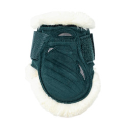 Paratendini posteriori per giovani cavalli Velvet con montone vegano Kentucky Verde scuro
