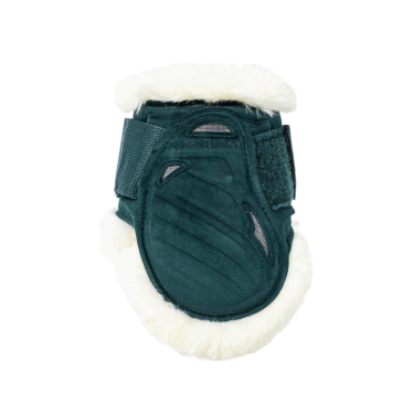 Paratendini posteriori per giovani cavalli Velvet con montone vegano Kentucky Verde scuro