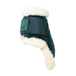 Paratendini posteriori per giovani cavalli Velvet con montone vegano Kentucky Verde scuro