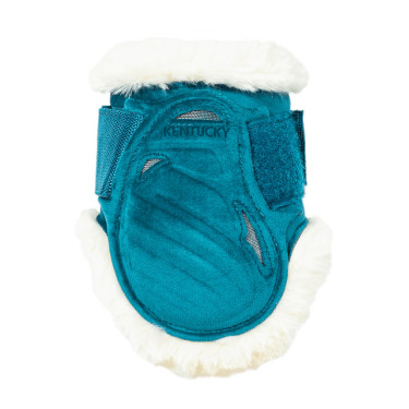 Paratendini posteriori per giovani cavalli Velvet con montone vegano Kentucky Smeraldo Verde