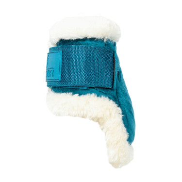 Paratendini posteriori per giovani cavalli Velvet con montone vegano Kentucky Smeraldo Verde