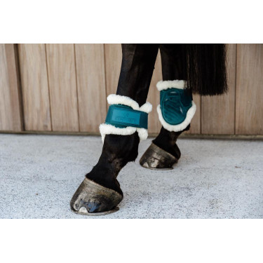 Paratendini posteriori per giovani cavalli Velvet con montone vegano Kentucky Paratendini posteriori per giovani cavalli Velvet con montone vegano Kentucky