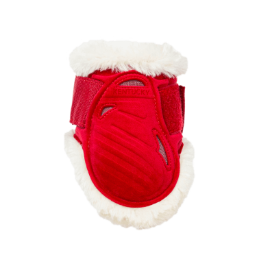 Paratendini posteriori per giovani cavalli Velvet con montone vegano Kentucky Rosso