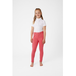 Pantaloni Horze Active da bambino con fondo in silicone Rosa
