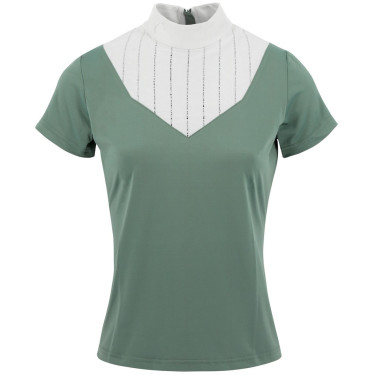 Polo Equithème Funza Maniche corte Verde salvia