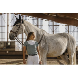 Polo Equithème Funza Maniche corte Verde salvia