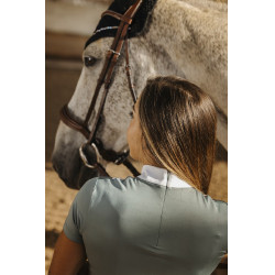 Polo Equithème Funza Maniche corte Verde salvia