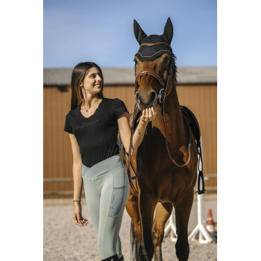 T-shirt Equithème Réhane Nero