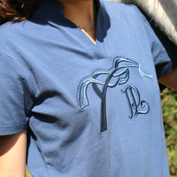 Polo Iliana Penelope Blu / grigio