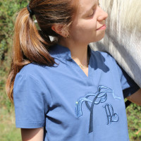 Polo Iliana Penelope Blu / grigio