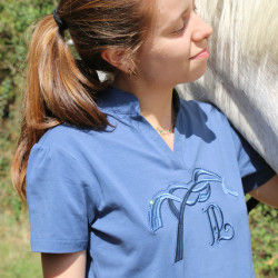 Polo Iliana Penelope Blu / grigio